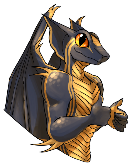 a drawing of my fursona